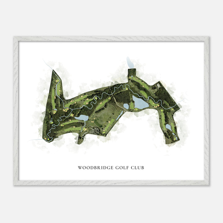 Print of Woodbridge Golf Club Classic Map