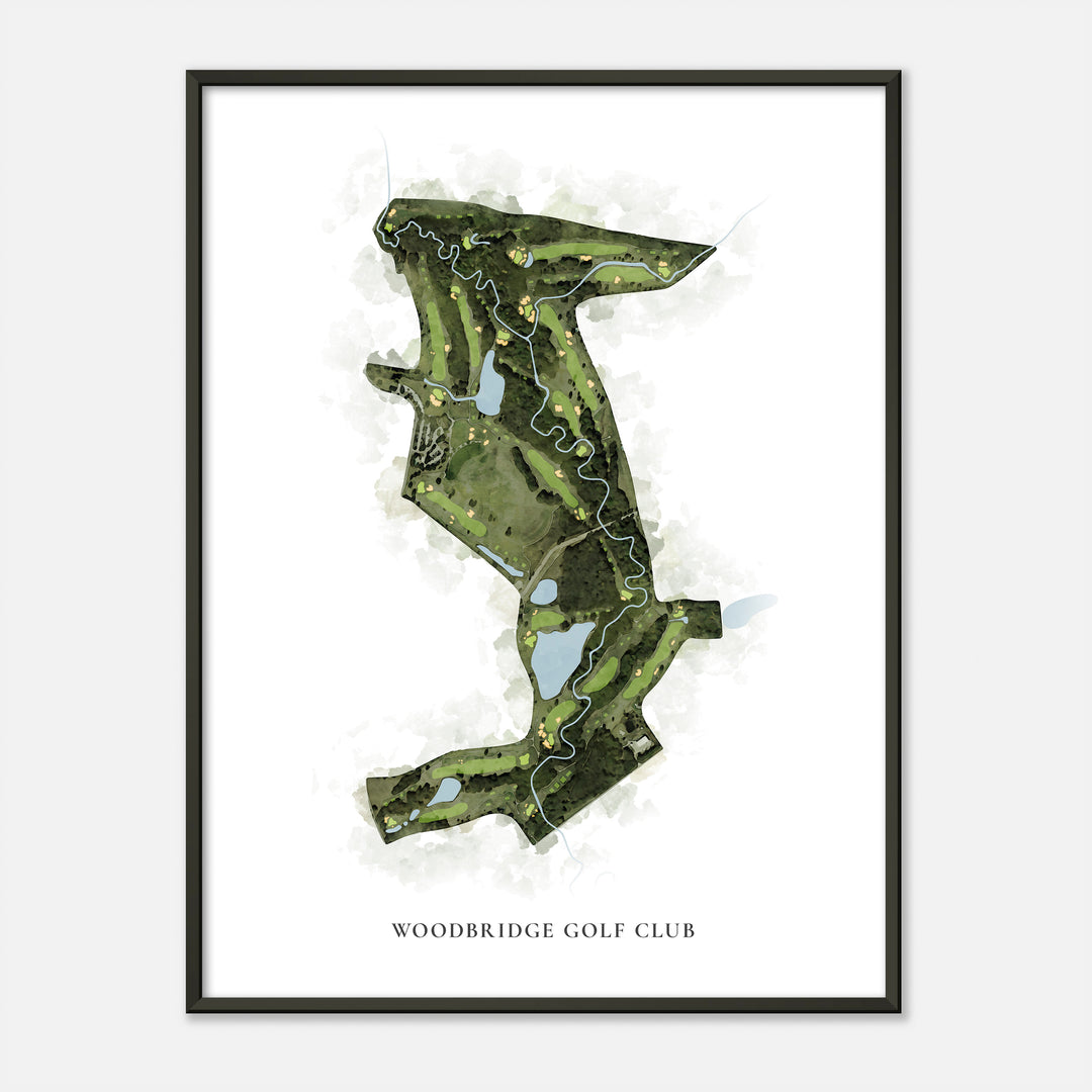 Print of Woodbridge Golf Club Classic Map