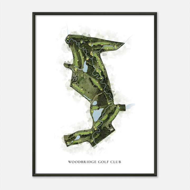 Print of Woodbridge Golf Club Classic Map