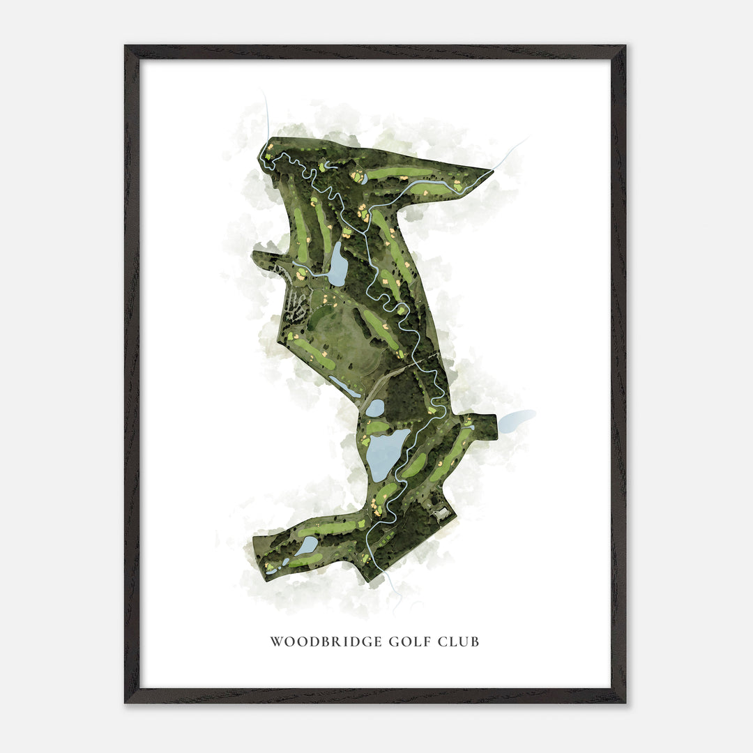 Print of Woodbridge Golf Club Classic Map