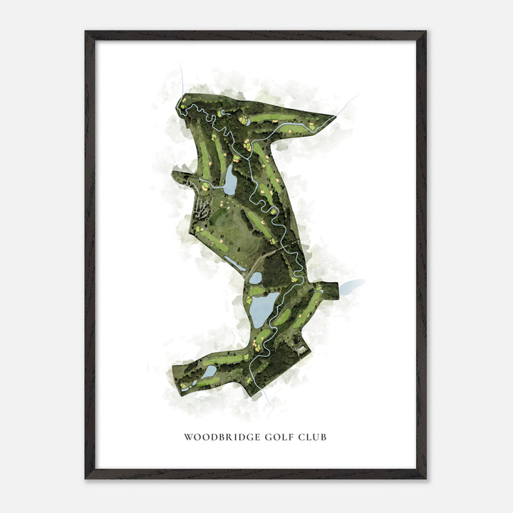 Print of Woodbridge Golf Club Classic Map