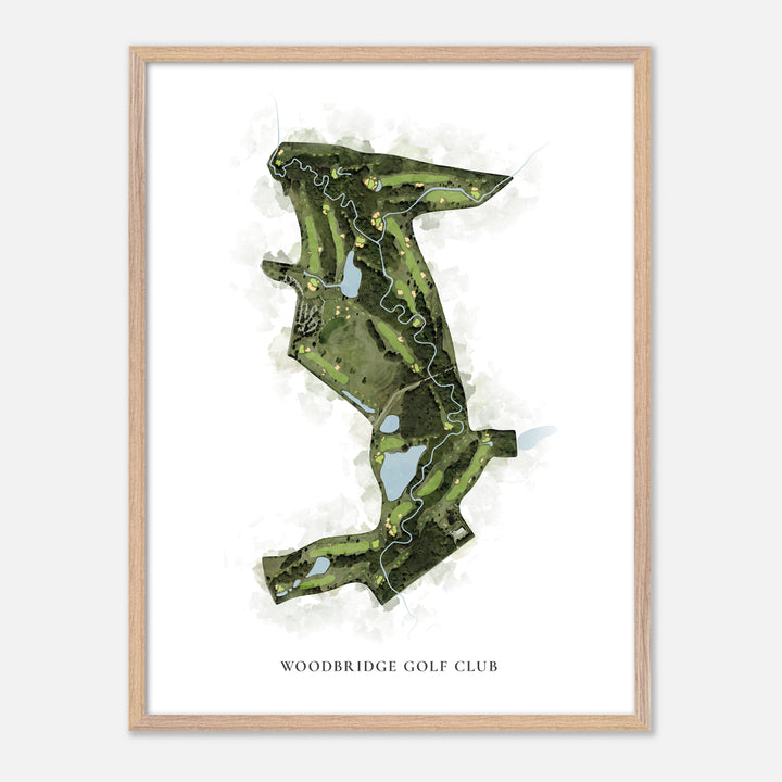 Print of Woodbridge Golf Club Classic Map