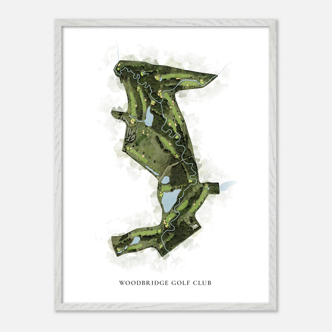Print of Woodbridge Golf Club Classic Map