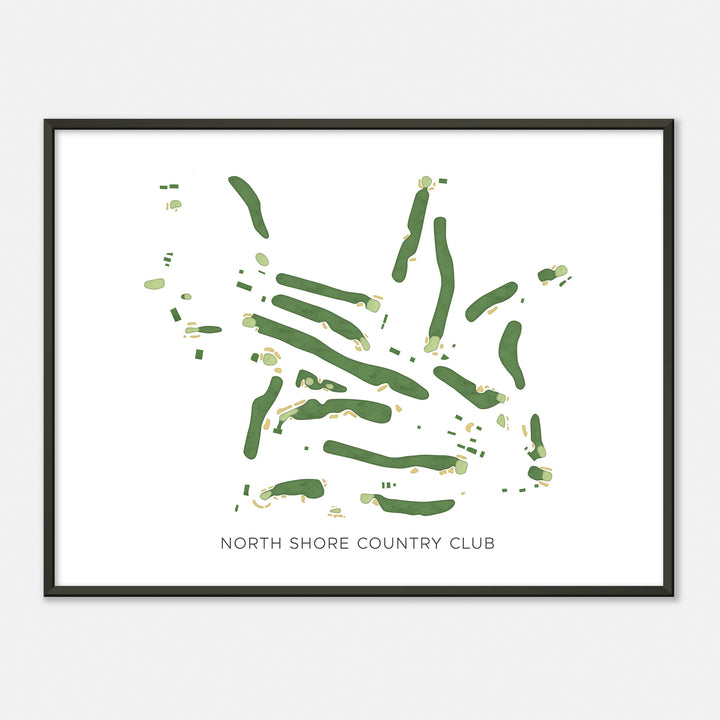 Print of North Shore Country Club Modern Map