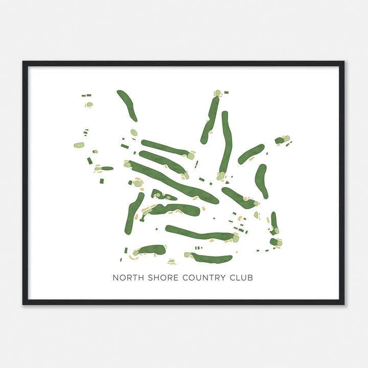 Print of North Shore Country Club Modern Map