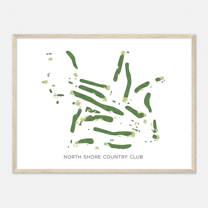 Print of North Shore Country Club Modern Map