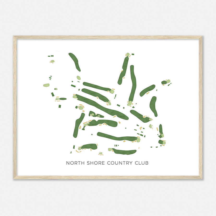 Print of North Shore Country Club Modern Map