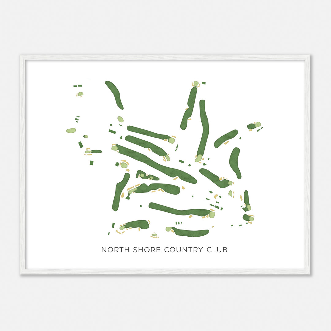 Print of North Shore Country Club Modern Map