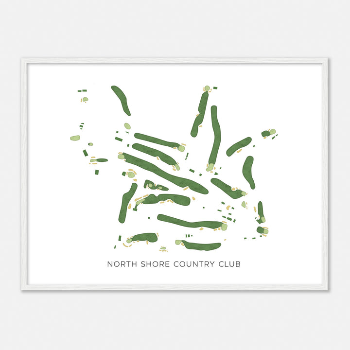 Print of North Shore Country Club Modern Map