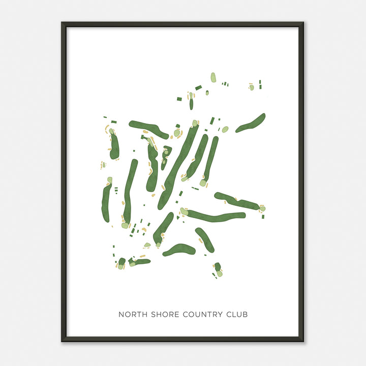Print of North Shore Country Club Modern Map