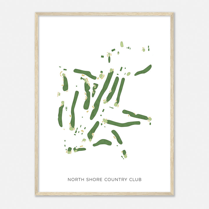 Print of North Shore Country Club Modern Map