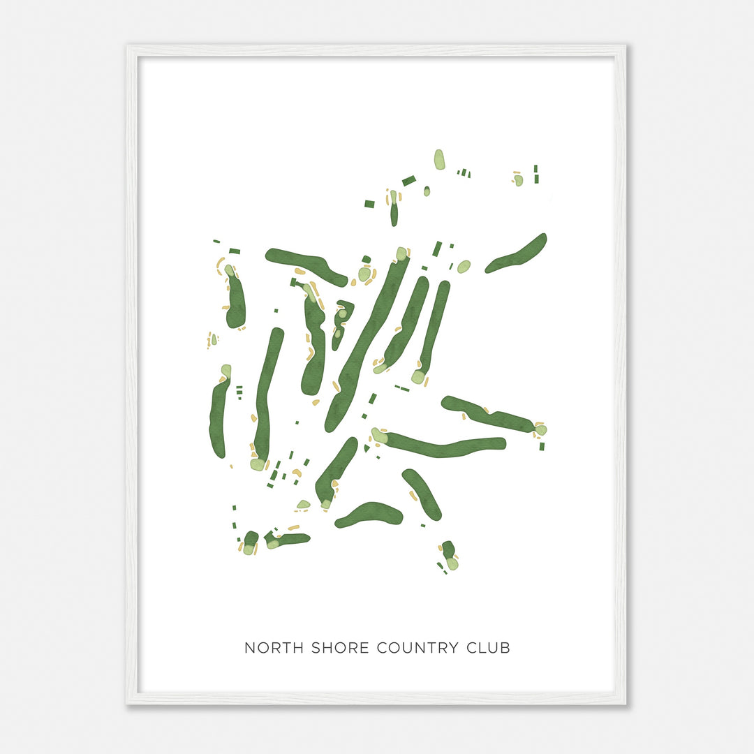 Print of North Shore Country Club Modern Map