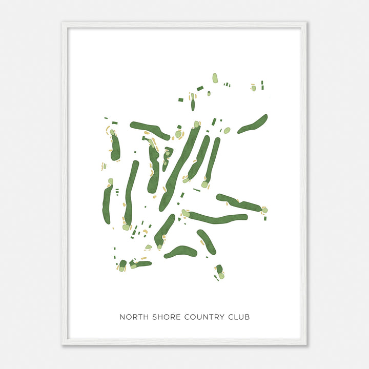 Print of North Shore Country Club Modern Map
