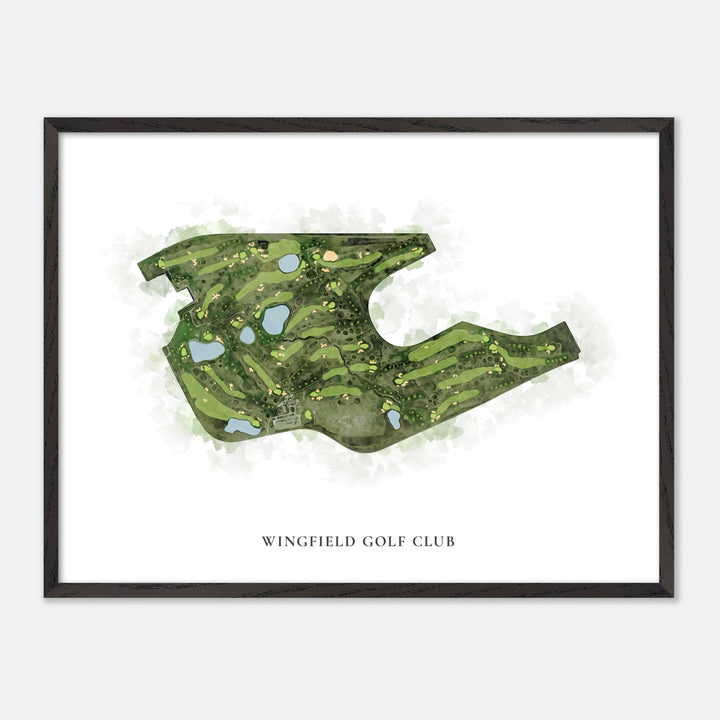 Print of Wingfield Golf Club Classic Map