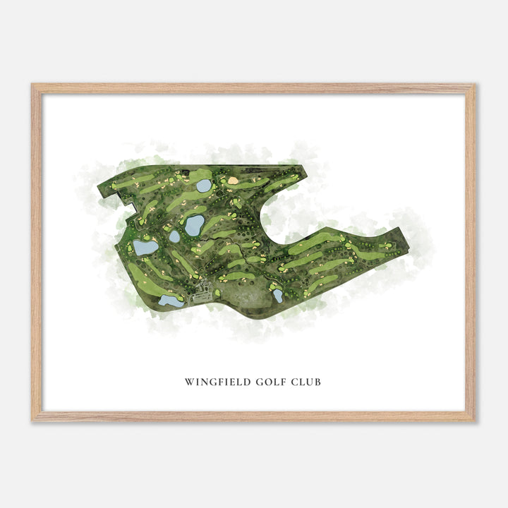 Print of Wingfield Golf Club Classic Map