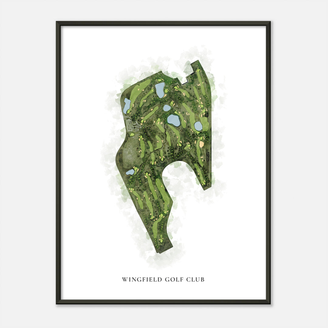Print of Wingfield Golf Club Classic Map