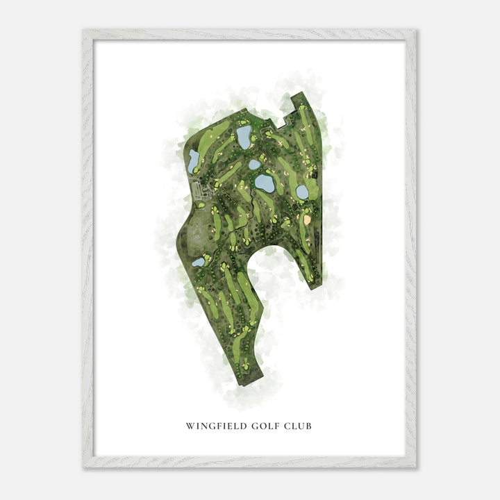 Print of Wingfield Golf Club Classic Map