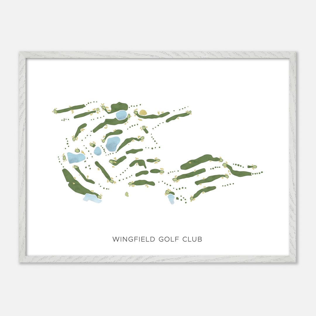 Print of Wingfield Golf Club Modern Map