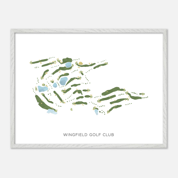 Print of Wingfield Golf Club Modern Map