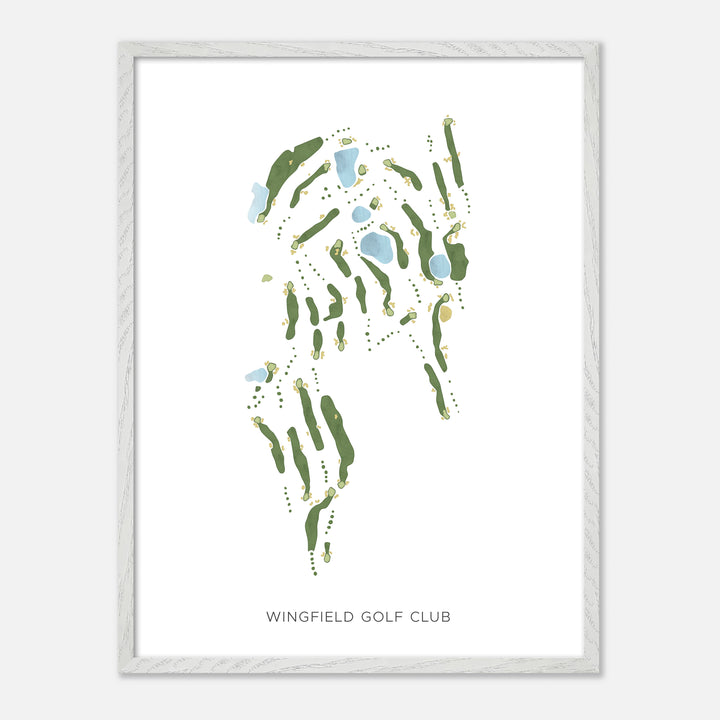 Print of Wingfield Golf Club Modern Map