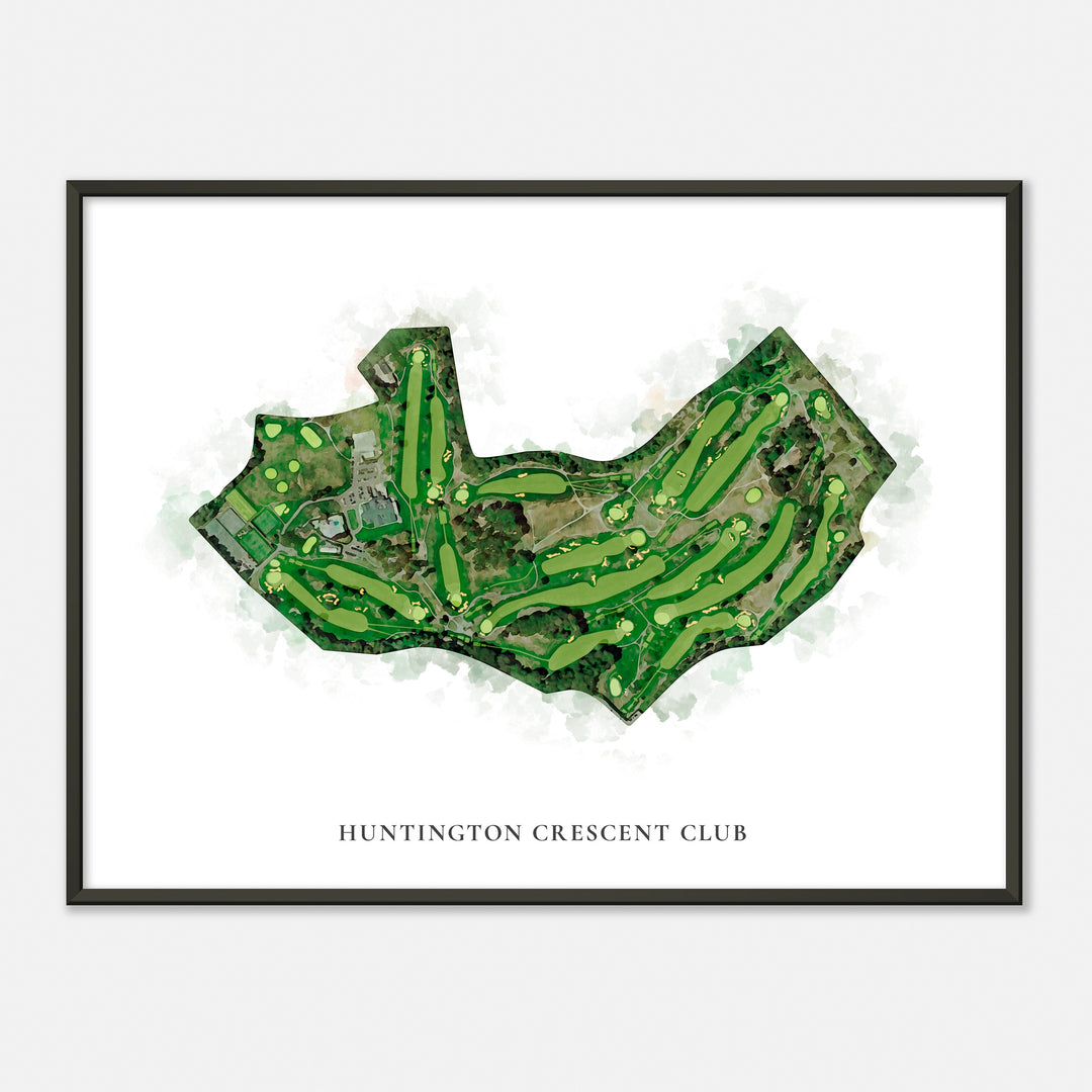 Print of Huntington Crescent Club Classic Map