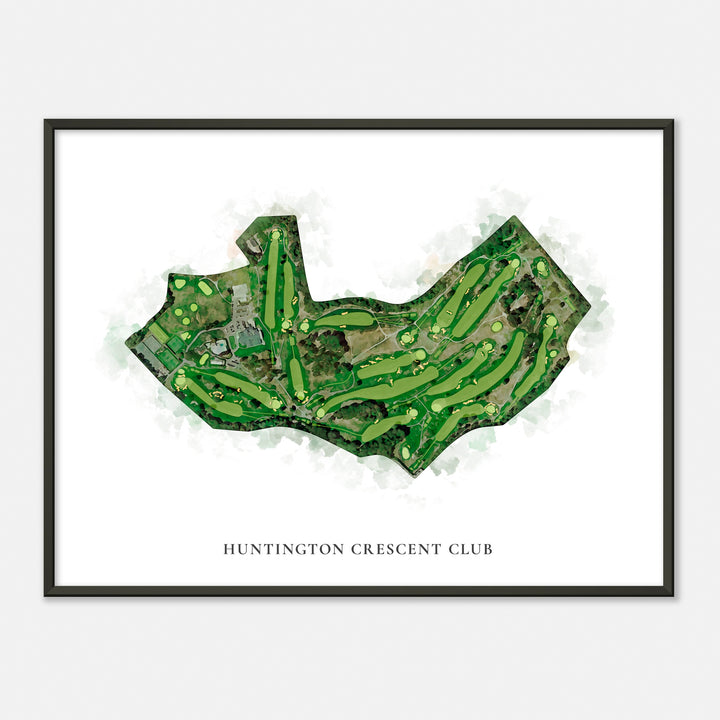 Print of Huntington Crescent Club Classic Map