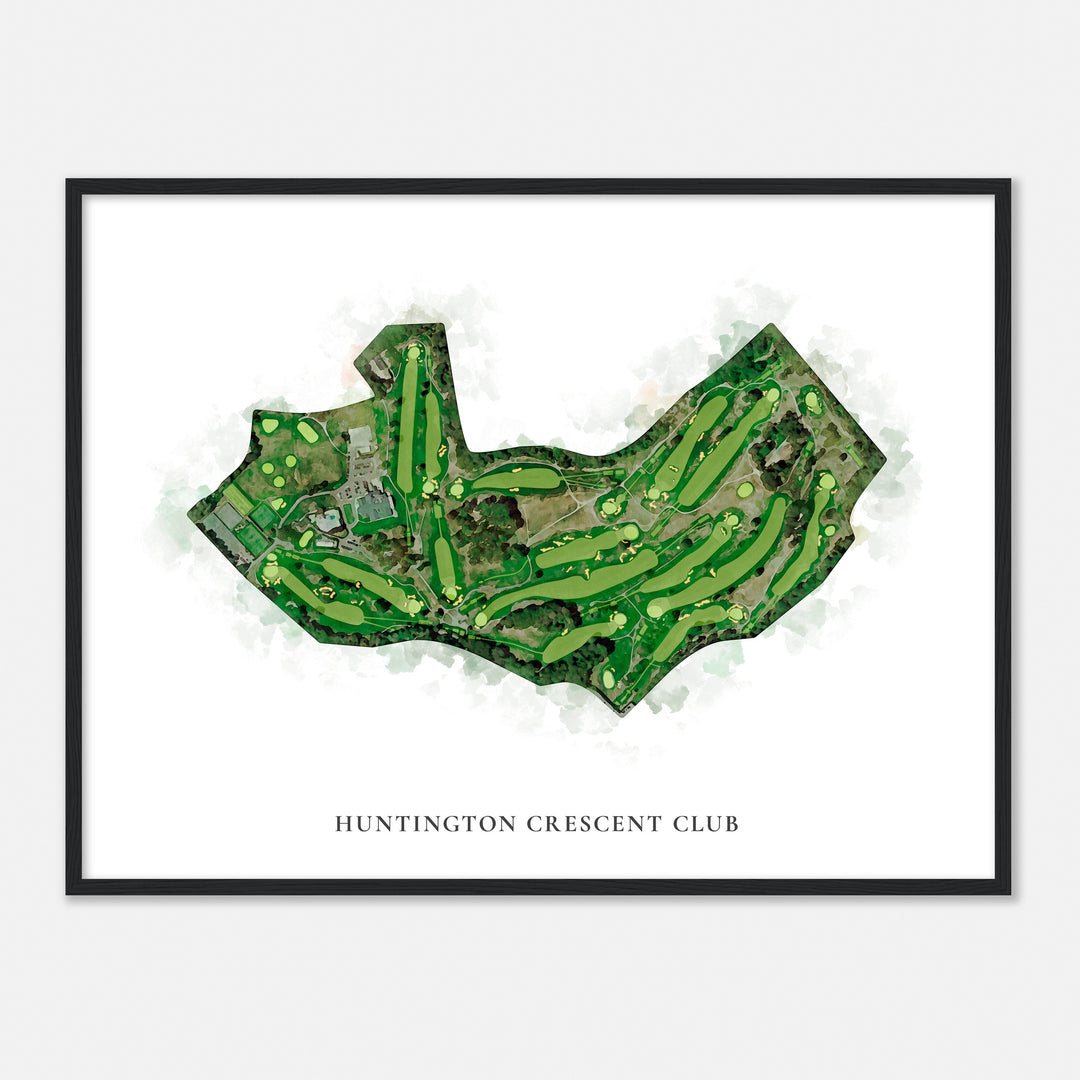 Print of Huntington Crescent Club Classic Map