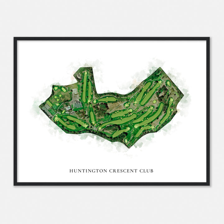Print of Huntington Crescent Club Classic Map