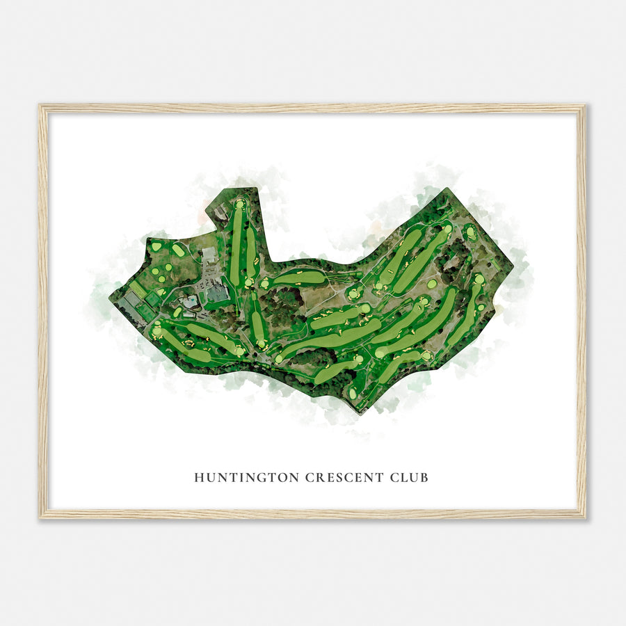 Print of Huntington Crescent Club Classic Map