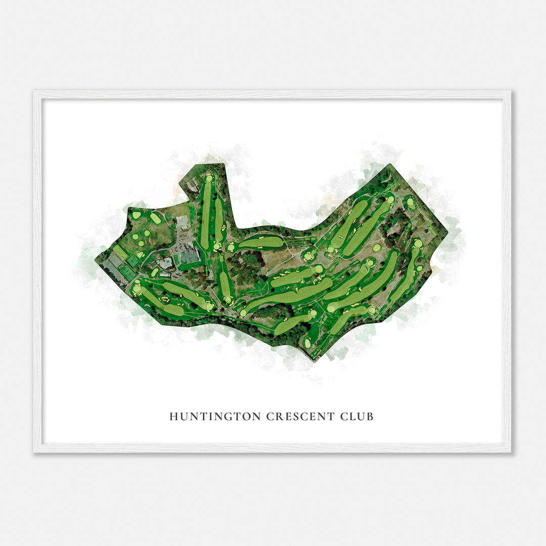Print of Huntington Crescent Club Classic Map