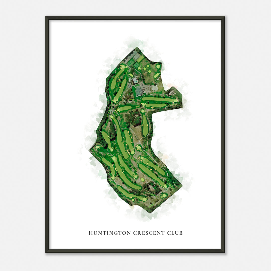Print of Huntington Crescent Club Classic Map