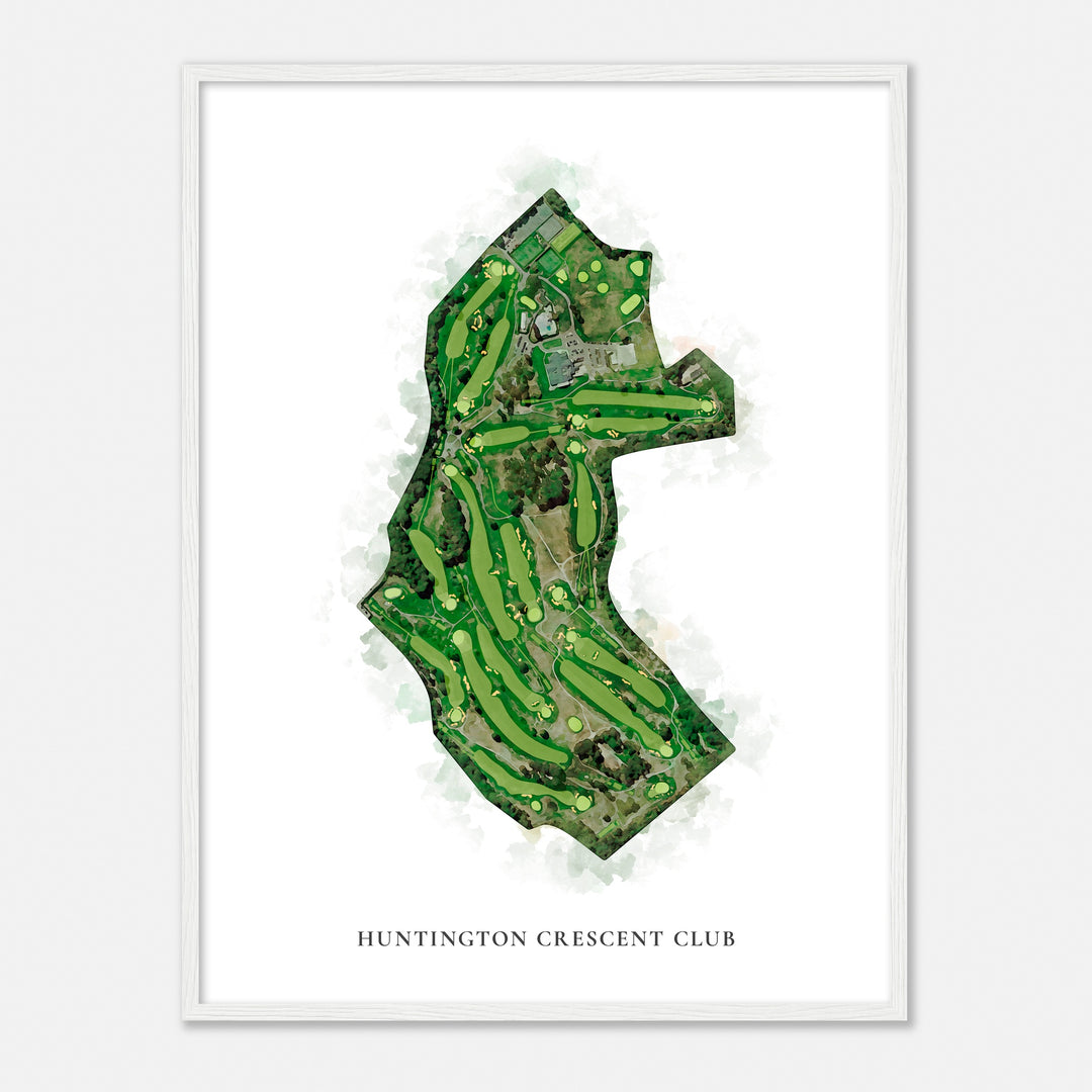Print of Huntington Crescent Club Classic Map