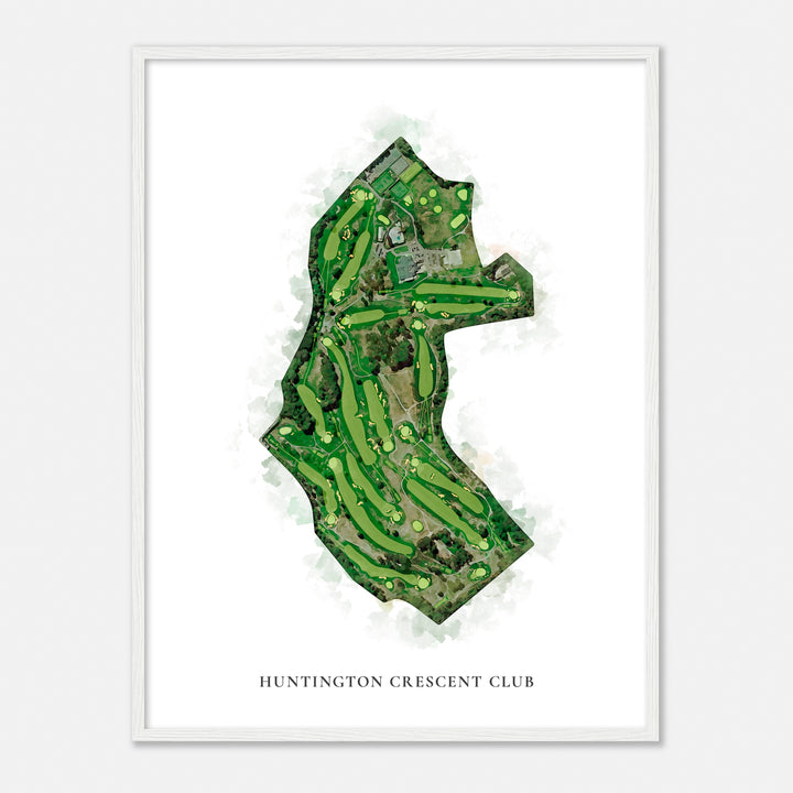 Print of Huntington Crescent Club Classic Map