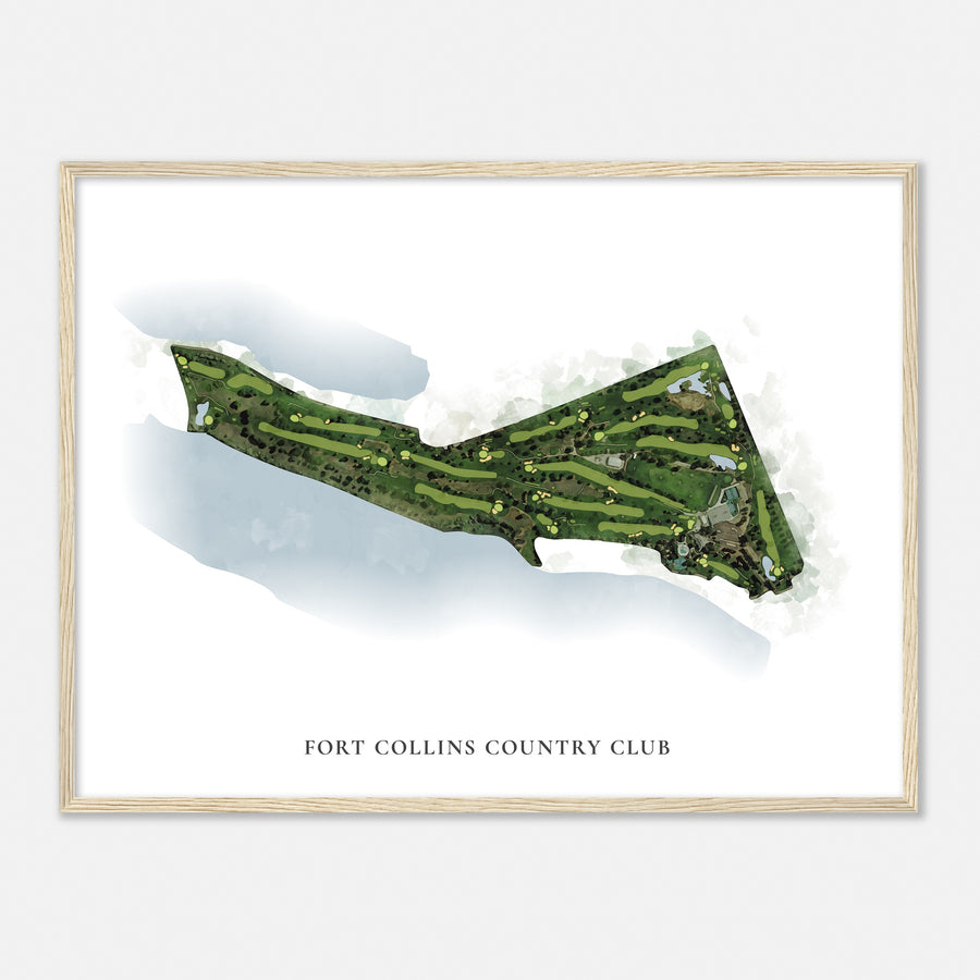 Print of Fort Collins Country Club Classic Map