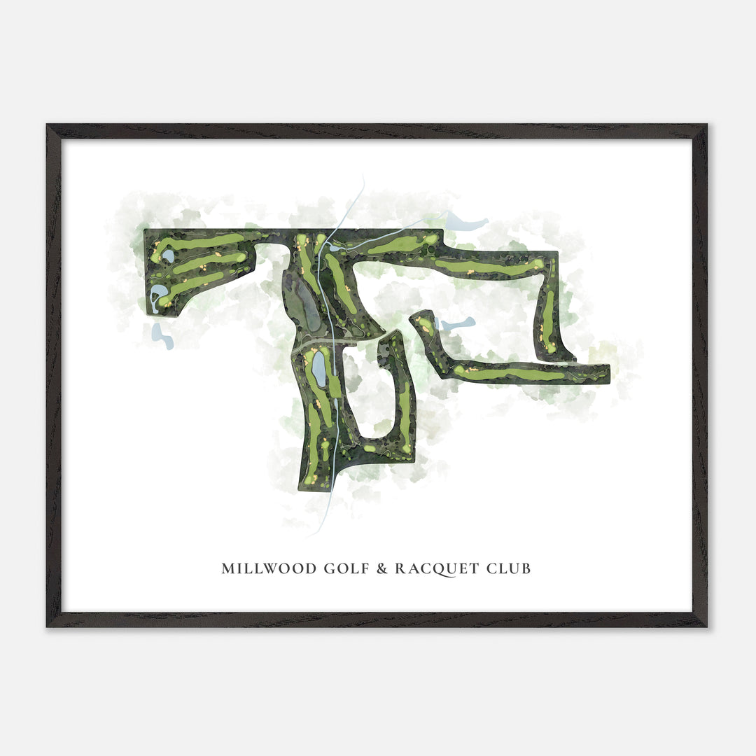 Print of Millwood Golf &amp; Racquet Club Classic Map