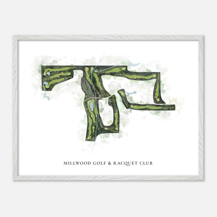 Print of Millwood Golf &amp; Racquet Club Classic Map