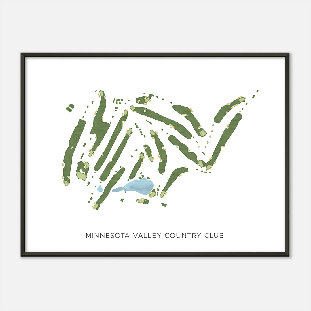 Print of Minnesota Valley Country Club Modern Map