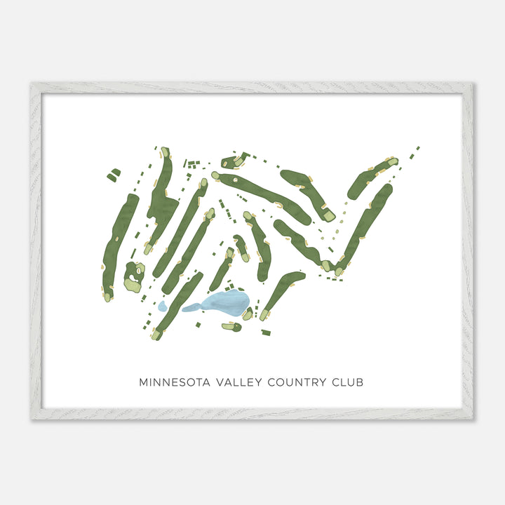Print of Minnesota Valley Country Club Modern Map