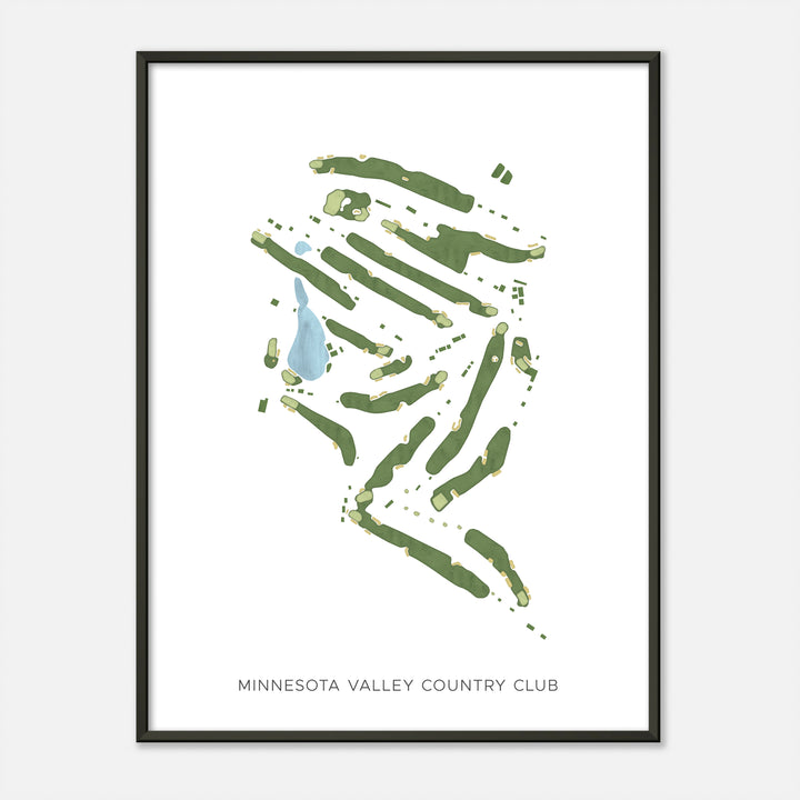 Print of Minnesota Valley Country Club Modern Map