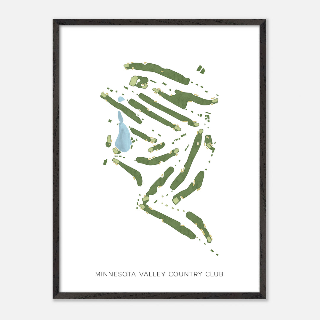 Print of Minnesota Valley Country Club Modern Map