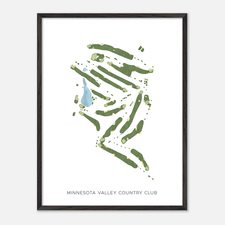 Print of Minnesota Valley Country Club Modern Map