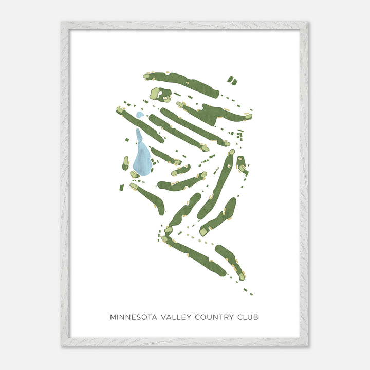 Print of Minnesota Valley Country Club Modern Map