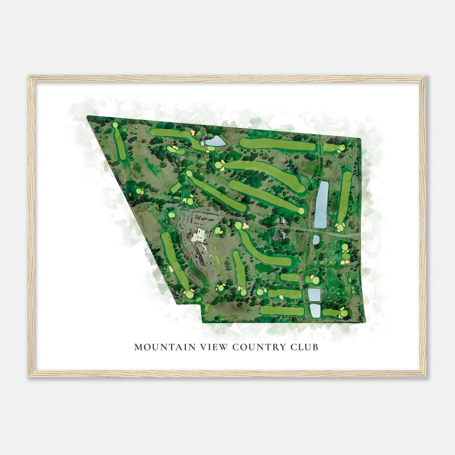 Print of Mountain View Country Club Classic Map