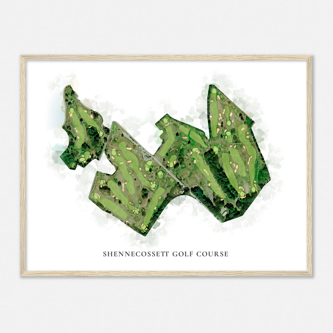 Print of Shennecossett Golf Course Classic Map