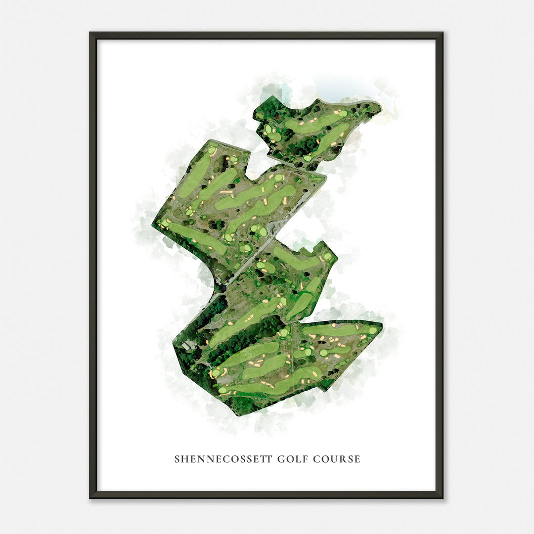 Print of Shennecossett Golf Course Classic Map