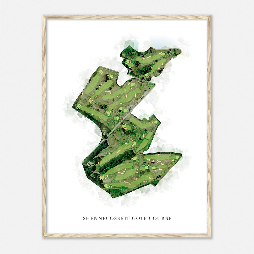 Print of Shennecossett Golf Course Classic Map