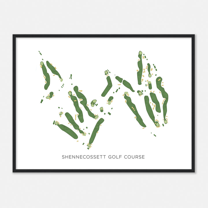 Print of Shennecossett Golf Course Modern Map