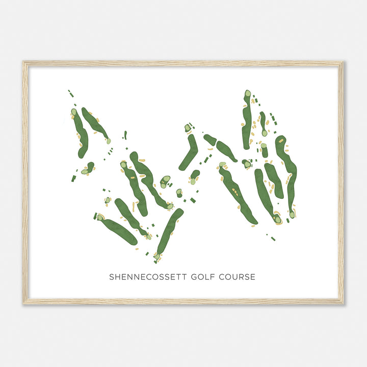 Print of Shennecossett Golf Course Modern Map