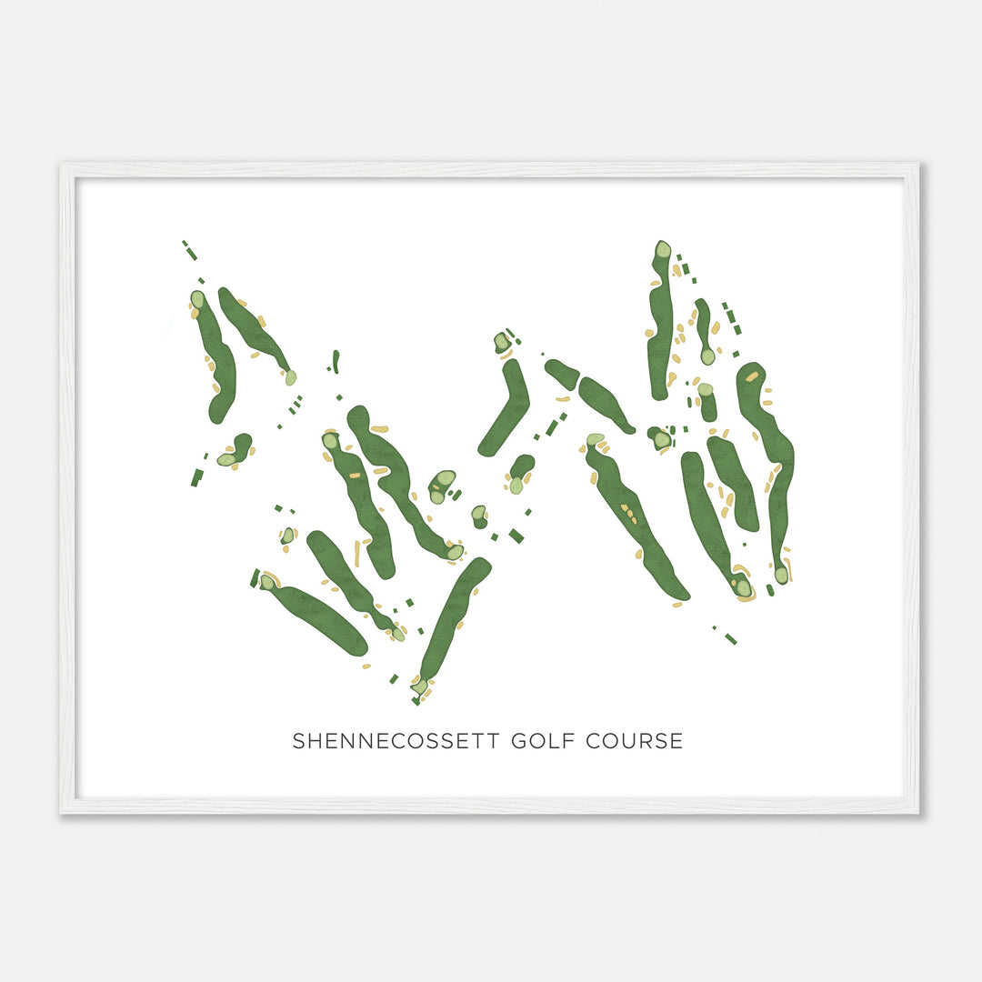 Print of Shennecossett Golf Course Modern Map