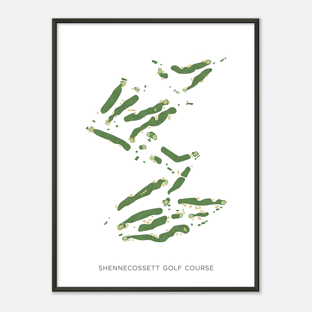 Print of Shennecossett Golf Course Modern Map